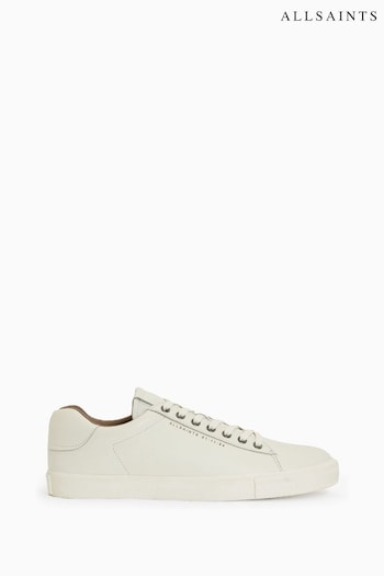 AllSaints White Brody Leather Low Top Trainers (N56660) | £119