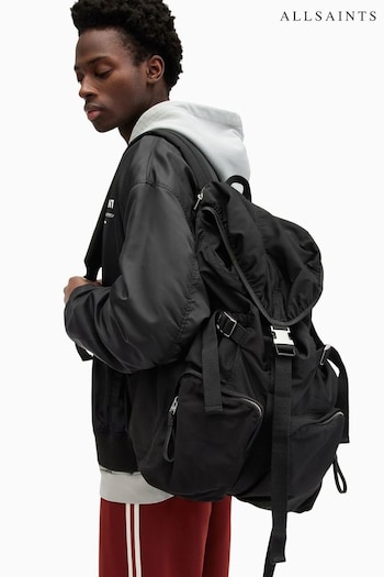 AllSaints Black Ren Hiking Backpack (N56664) | £159