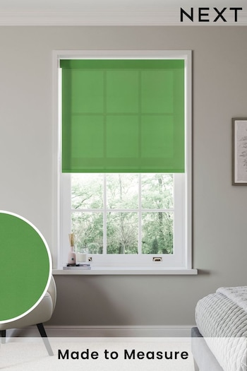 Sage Green Simply Plain Made to Measure Roller Blind (N56673) | £52