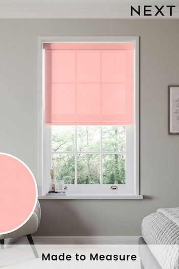 Pink Simply Plain Made to Measure Roller Blind (N56676) | £52