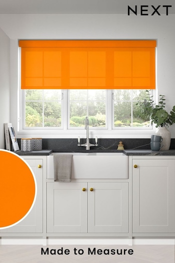 Orange Simply Plain Made to Measure Roller Blind (N56679) | £52