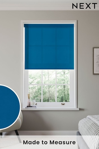 Marine Blue Simply Plain Made to Measure Roller Blind (N56686) | £52