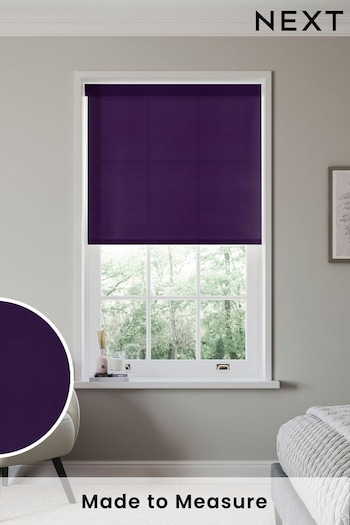 Grape Purple Simply Plain Made to Measure Roller Blind (N56690) | £52