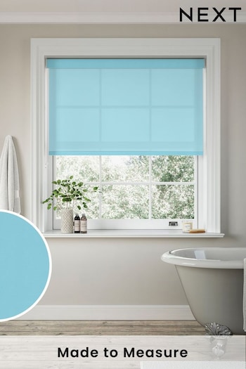 Breeze Blue Simply Plain Made to Measure Roller Blind (N56693) | £52
