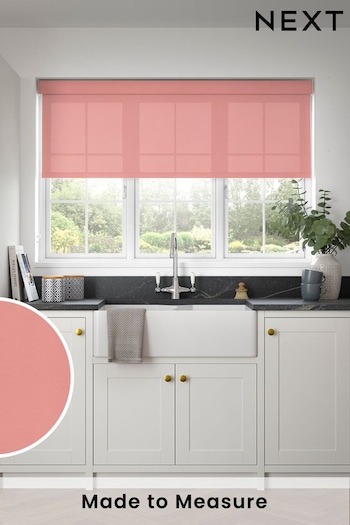 Blush Pink Simply Plain Made to Measure Roller Blind (N56694) | £52