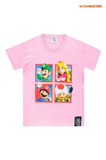Character Pink Movie Super Mario T-Shirt (N56710) | £17