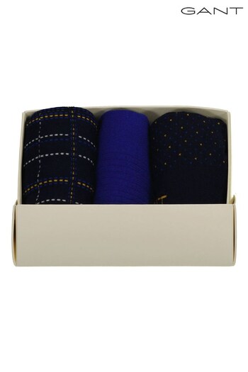 GANT Check Socks 3-Pack Gift Box (N56727) | £25