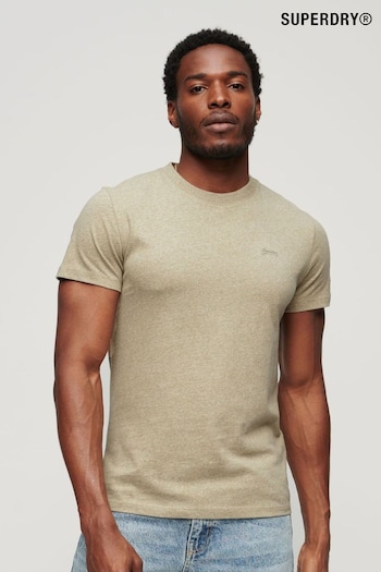 Superdry Nude Small Organic Cotton Essential Logo T-Shirt (N56766) | £20