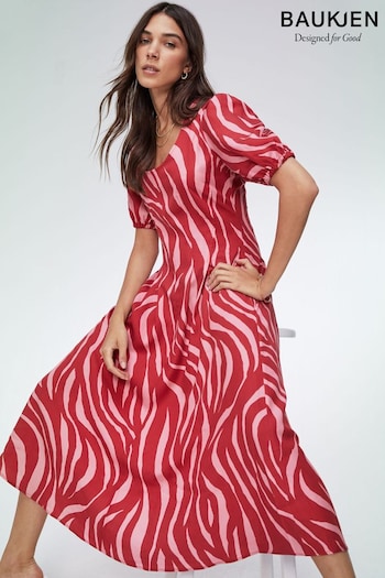 Baukjen Red Jazlyn Dress with Tencel ™ (N56775) | £179