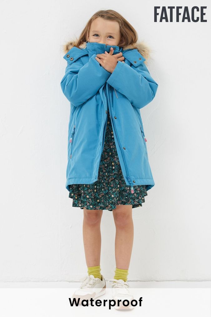 Girls top turquoise coat