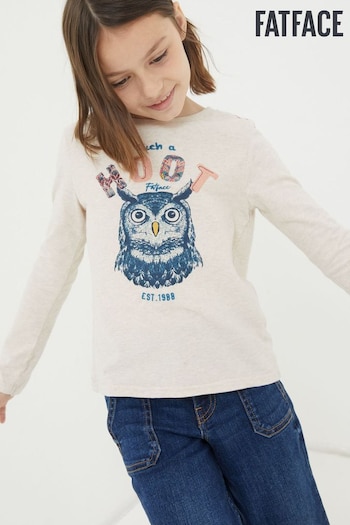 FatFace Natural Owl Graphic T-Shirt (N56851) | £14