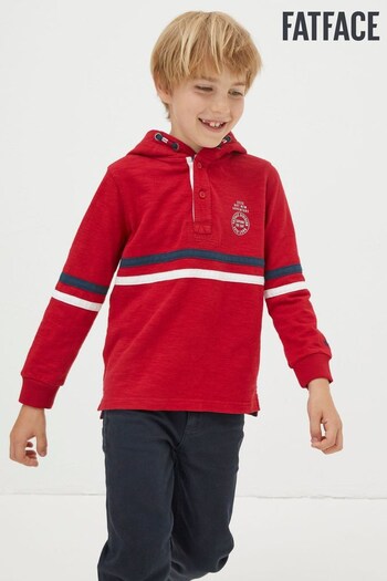 FatFace Red Hooded Stripe Shirt (N56872) | £20
