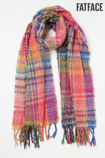 FatFace Pink Pippa Check Scarf (N56896) | £35