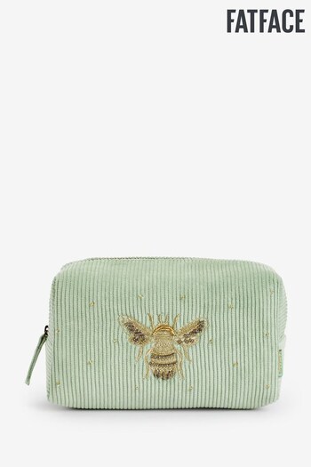 FatFace Green Bee Cord Make Up Bag (N56900) | £18