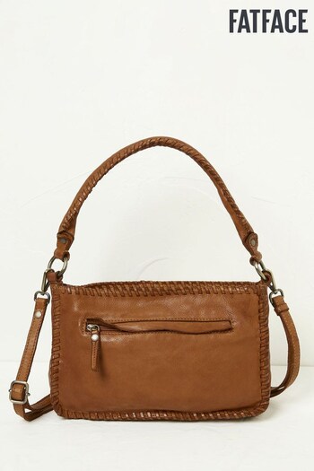 Fat Face Brown The Blythe Whipstitch Crossbody Bag (N56912) | £79