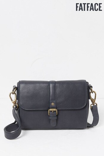 Fat Face Blue The Mini Camilla Satchel Bag heading (N56918) | £65