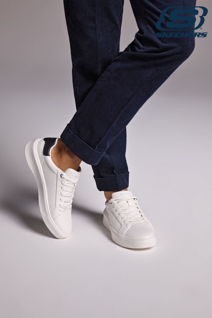 Skechers Men s White Trainers Next Official Site