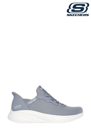 Skechers Grey Bobs Squad Chaos Slip In Trainers (N57071) | £69
