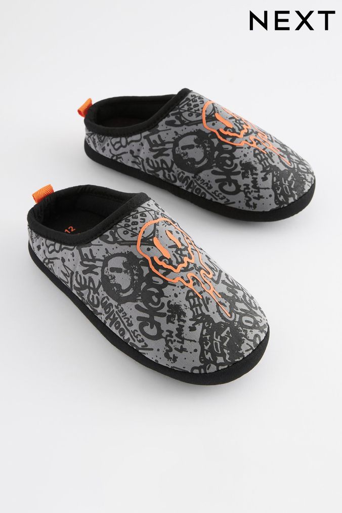 Buy Boys Slippers UK 10 EU 28 Grey Footwear Online AspennigeriaShops