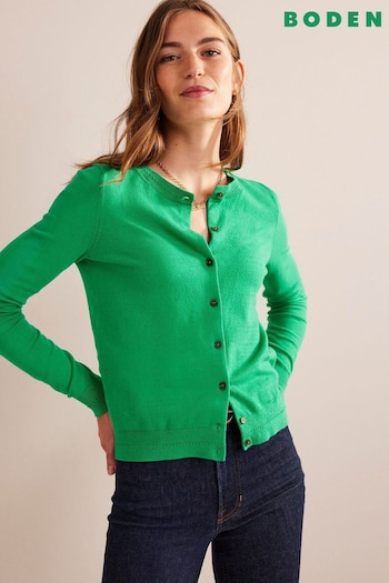 Boden Green Catriona Cotton Cardigan (N57181) | £65