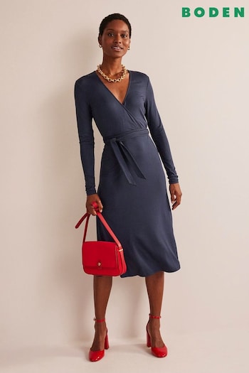 Boden Blue Nina Jersey Midi Dress (N57217) | £80