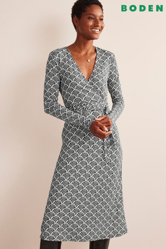Boden jersey wrap dress top