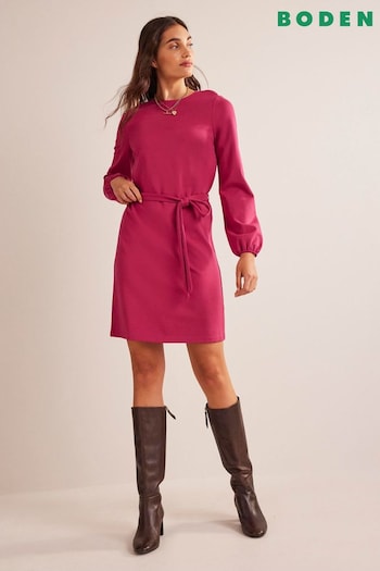 Boden Red Violet Jersey Shift Dress (N57222) | £85