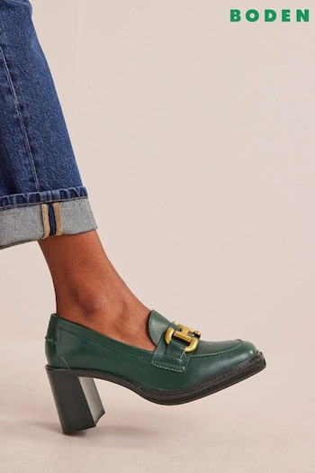 Boden Green Iris Snaffle Heeled Loafers (N57248) | £140