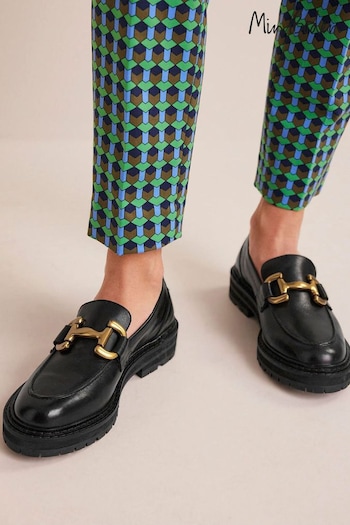 Boden Black Iris Snaffle Chunky Loafers (N57250) | £120