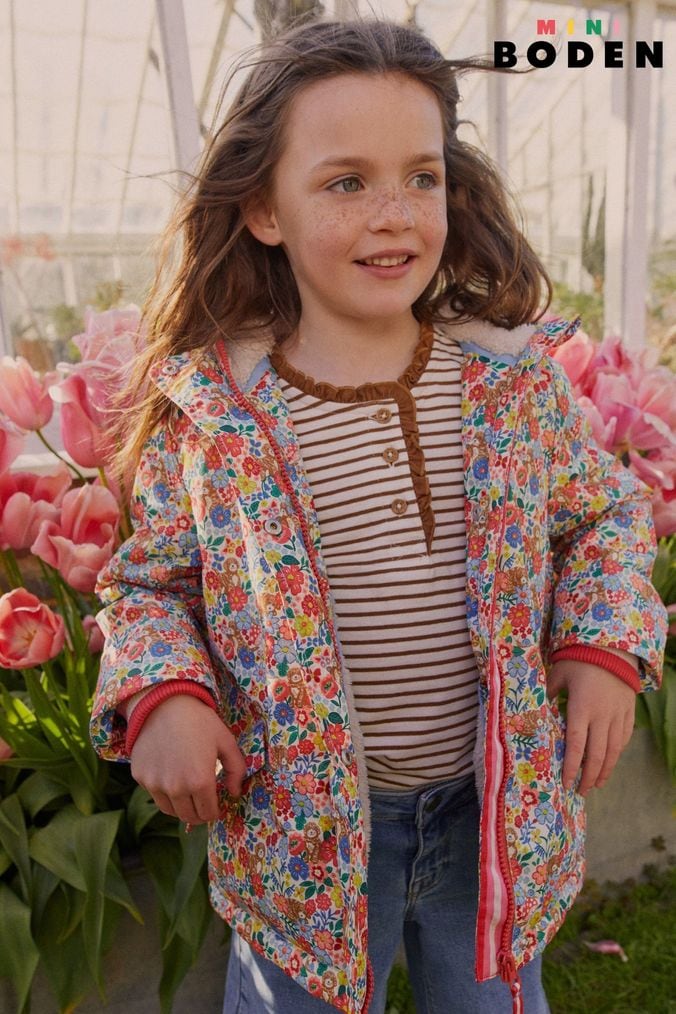 Girls hotsell floral coats