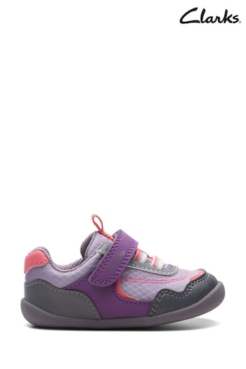 Clarks Purple Combi Roamer Sport  Toddler Shoes (N57384) | £28