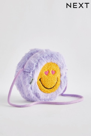 Lilac Purple SMILEYWORLD® Faux Fur Bag (N57507) | £16