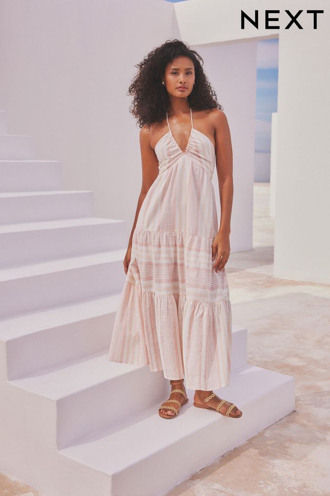 Buy Women s White Summer Dress 100 Cotton Dresses Online Next UK