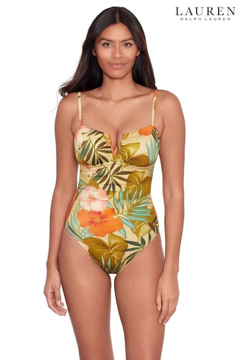 Lauren Ralph Lauren Island Tropical V Wire Swimsuit (N57746) | £179