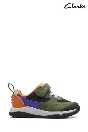 Clarks Green Combi Steggy Stride T Shoes (N57837) | £44