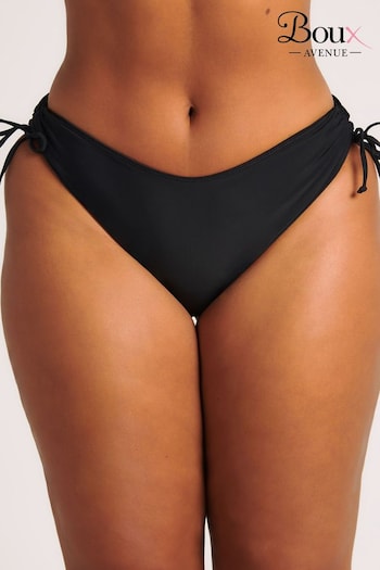 Boux Avenue Black Eyelet Tie Side Bikini Bottoms (N57853) | £18