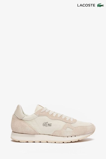 Lacoste mens Cream Partner 70s 124 2 SMA Trainers (N57861) | £110