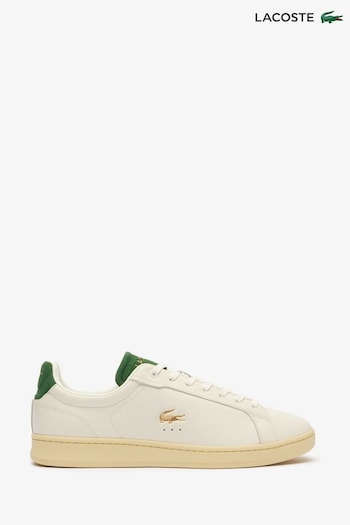 Lacoste Cream Carnaby PRO 124 Trainers (N57885) | £120