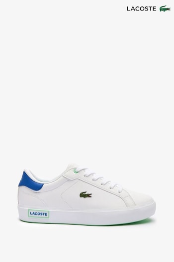 Lacoste Powercourt 124 White Trainers (N57893) | £55
