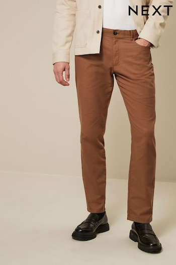 Tan Brown 5 Pocket Smart Textured Chino Trousers (N57946) | £26