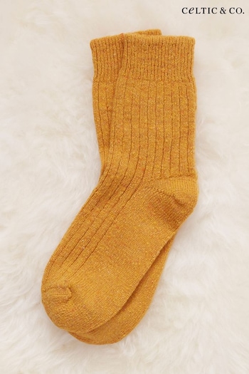 Celtic & Co. Ladies Gold Donegal Short Socks (N57978) | £29
