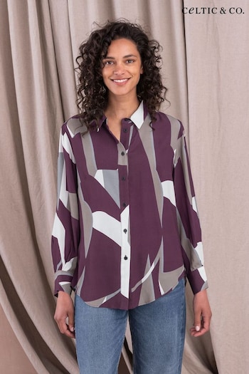 Celtic & Co. Purple Long Sleeve Collared Shirt (N57989) | £49