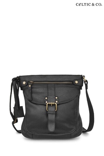 Celtic & Co. Leather Cross-body Black Bag (N57996) | £99