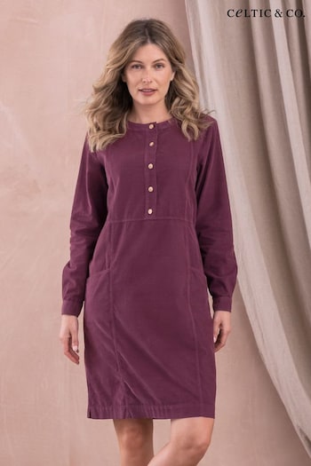Celtic & Co. Baby Purple Cord Knee Length Dress (N58044) | £138