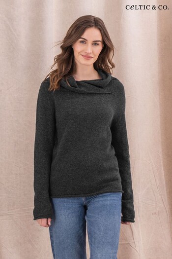 Celtic & Co. Grey Collared Slouch Jumper (N58116) | £129