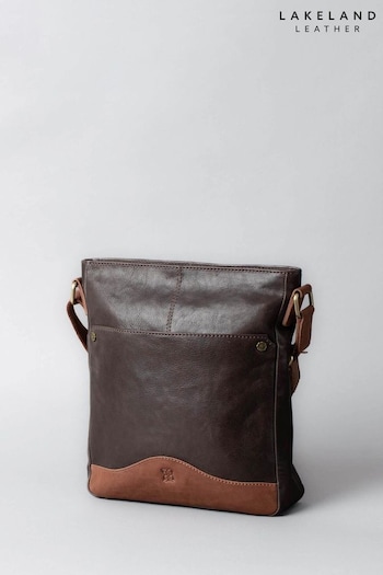 Lakeland Leather Hartsop Large Leather Brown Cross Body Bag (N58139) | £80