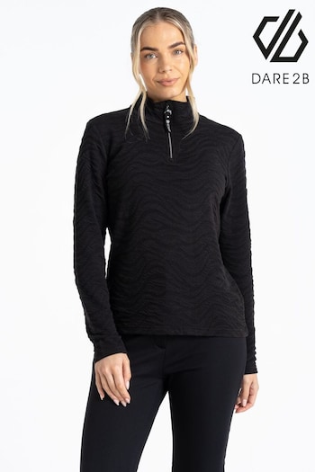 Dare 2b Glamourize Half Zip Midlayer Black Fleece (N58183) | £35
