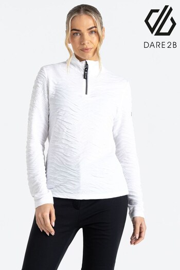 Dare 2b Glamourize Half Zip Midlayer White Fleece (N58192) | £35
