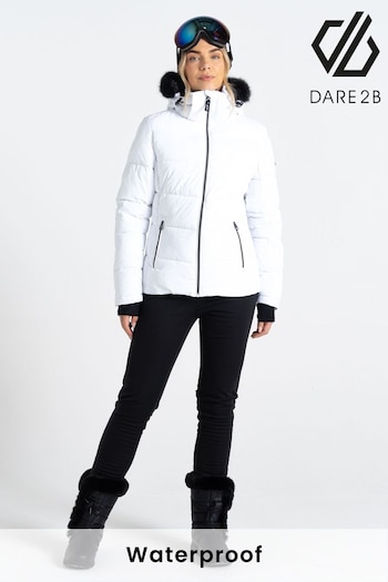 Dare 2b Glamorize IV Waterproof White Jacket (N58243) | £140