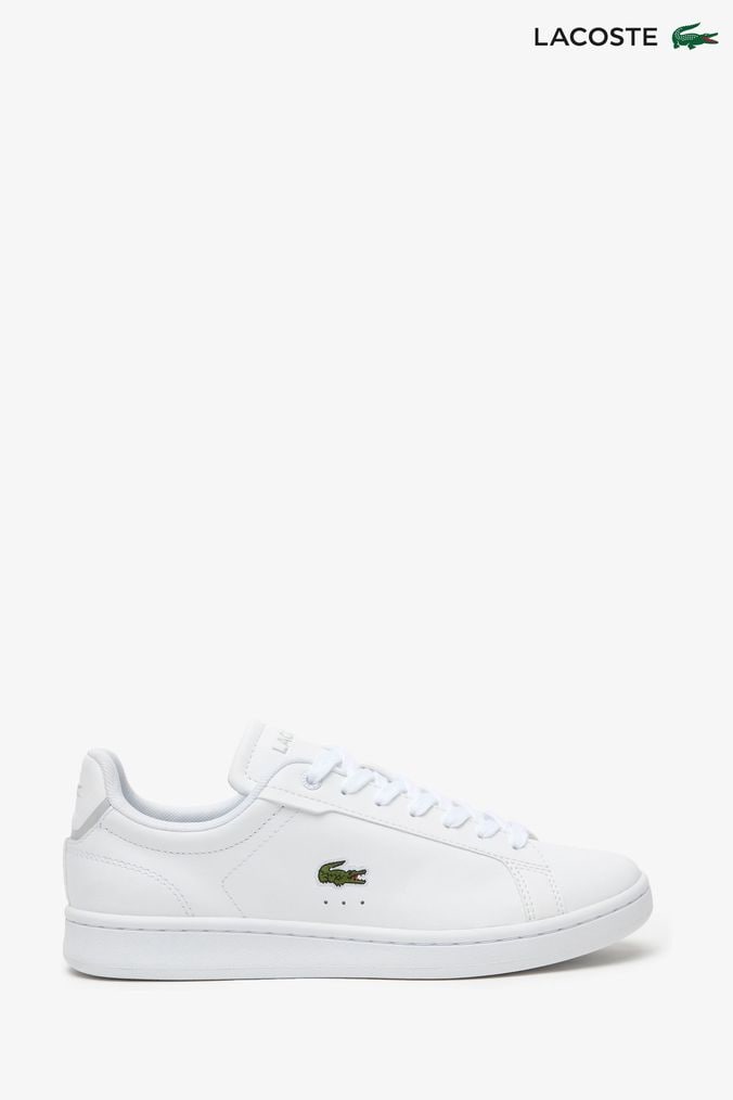 White womens lacoste trainers 2025